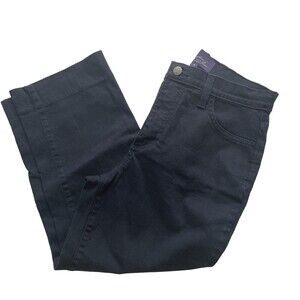 NYDJ Crop Capri Jeans Denim Pants Stretch Lift Tuck Technology Navy Blue Size 4